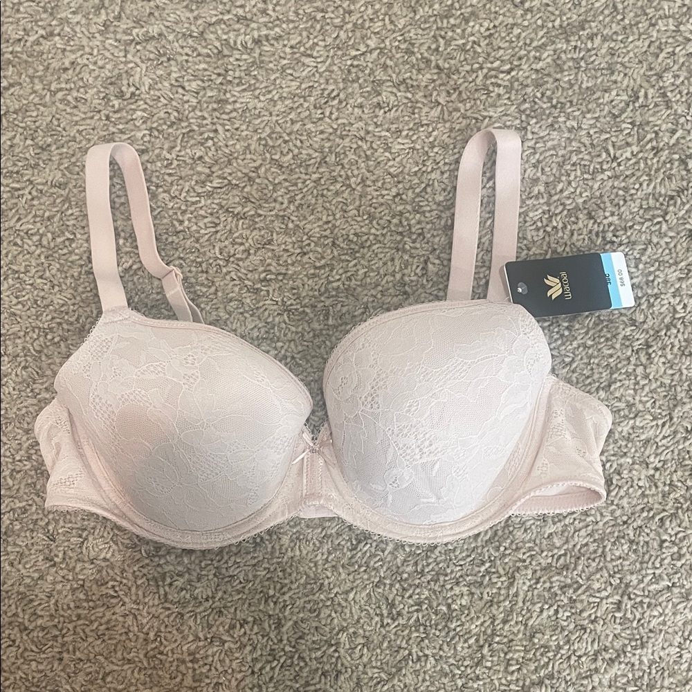 Wacoal Lace Underwire Bra - Light Pink/Nude NWT